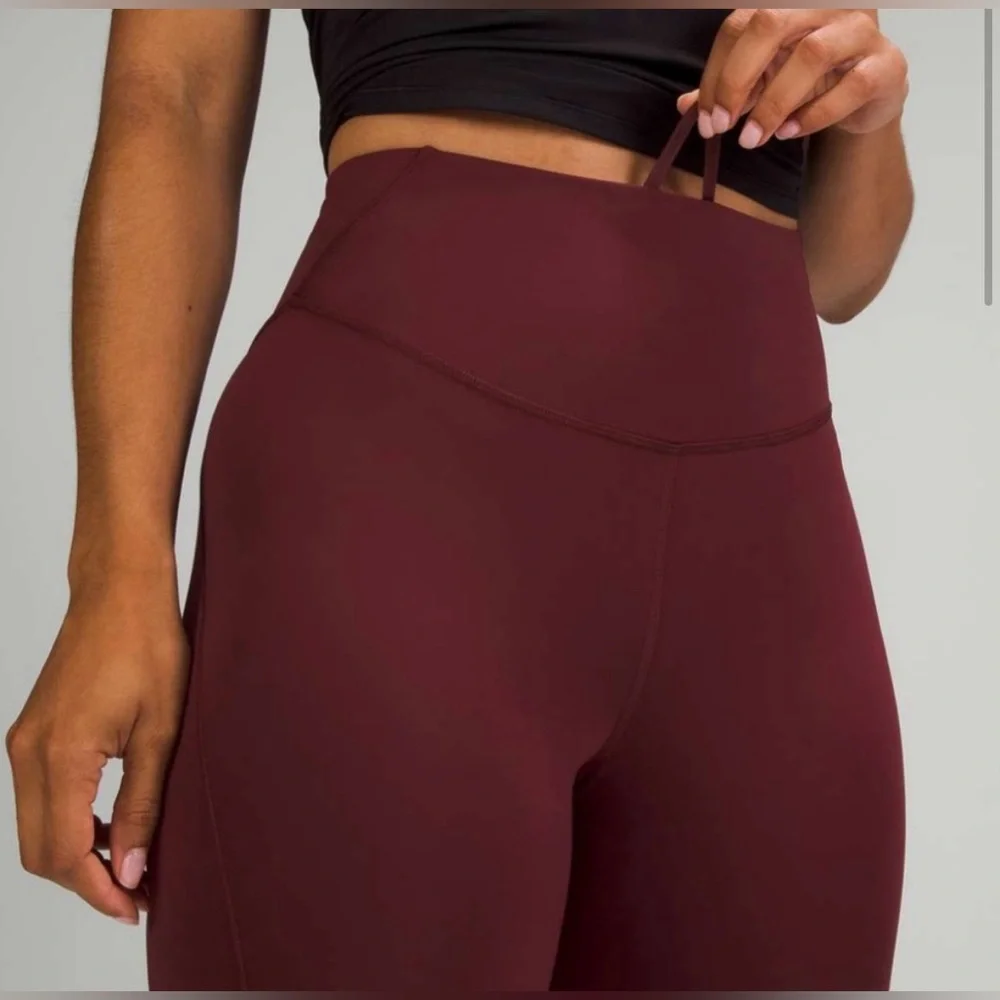 Lululemon base pace cropped high waist leggings size 0 NWOT raw hem inseam 25 - Picture 1 of 7
